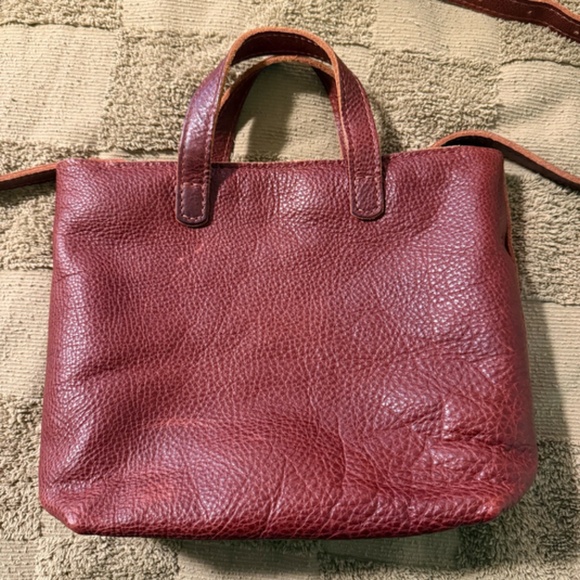 Portland Leather Goods Mini Crossbody with Zipper - Nutmeg *plus organizer* - Picture 3 of 7